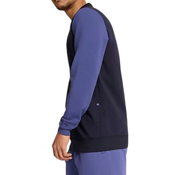 Mens PUMA Lightweight Bomber Jacket Two Tone Navy Size Medium - Picture 3 of 16